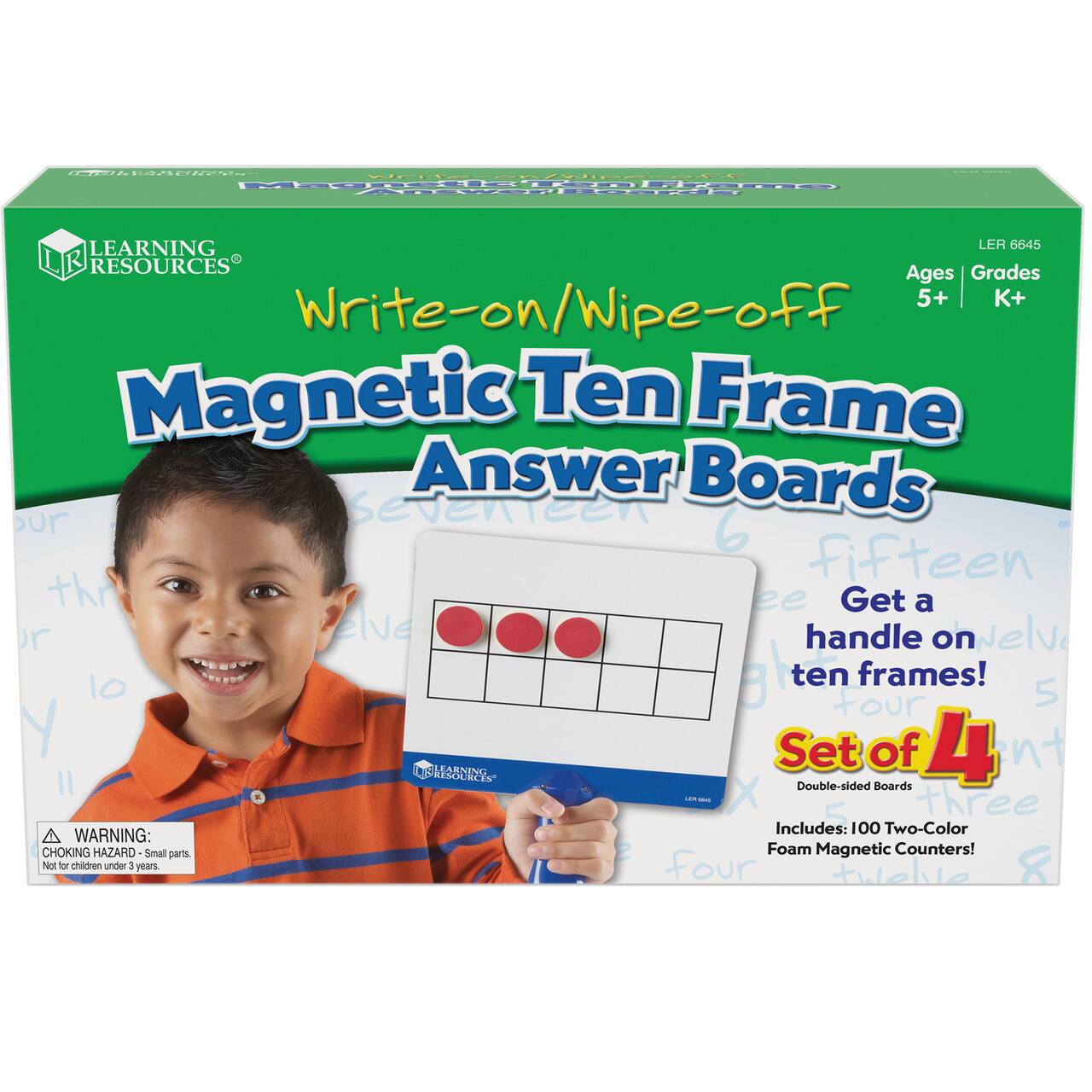 Learning Resources&#xAE; Magnetic Ten-Frame Answer Boards Set